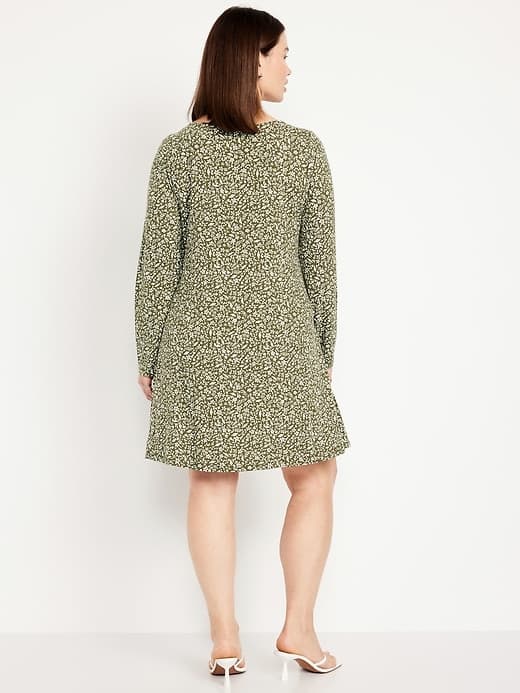 Long-Sleeve Mini Swing Dress thumbnail 21