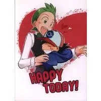 (USED) Doujinshi - Pokémon / Cilan x Ash Ketchum (Satoshi) (HAPPY TODAY!) / GET HAPPY