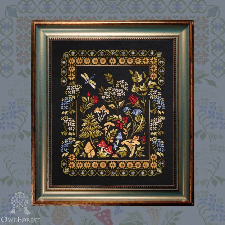 Printed embroidery chart “Forest Treasures” - Image 1