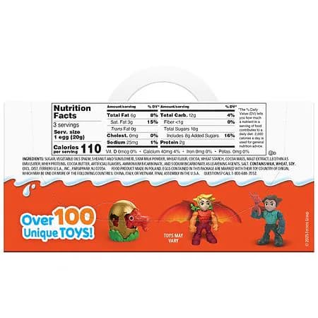 Kinder Joy Chocolate Eggs with Treat and Toy Sweet Cream Topped With Cocoa Wafer Bites thumbnail 5
