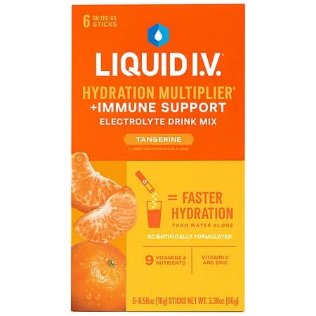 Liquid I.V. Hydration Multiplier+ Immune Support Tangerine