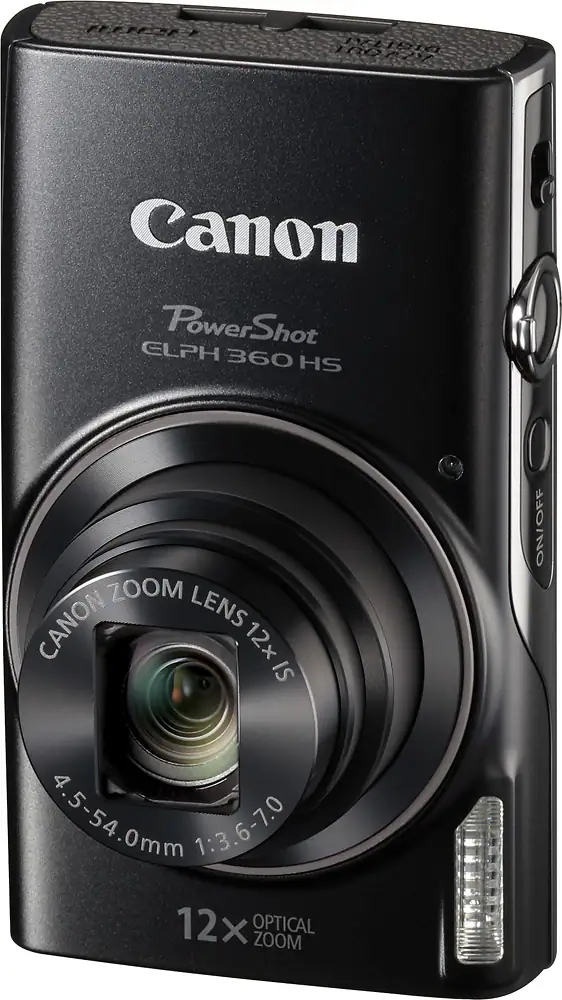 Canon - PowerShot ELPH 360 20.2-Megapixel Digital Camera - Black thumbnail 5