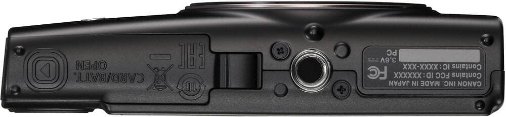 Canon - PowerShot ELPH 360 20.2-Megapixel Digital Camera - Black thumbnail 6