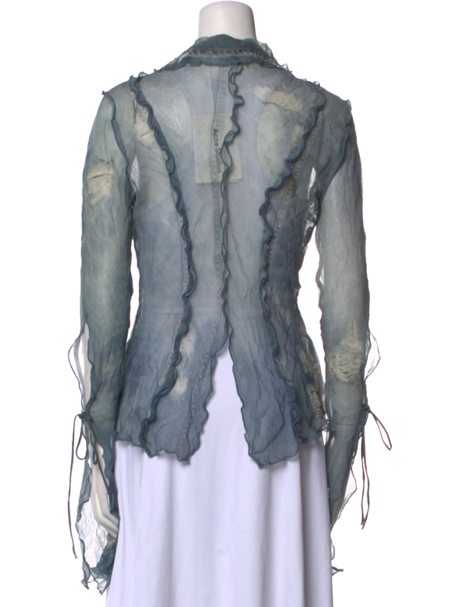 Printed Tie Neck Blouse w/ Tags thumbnail 3