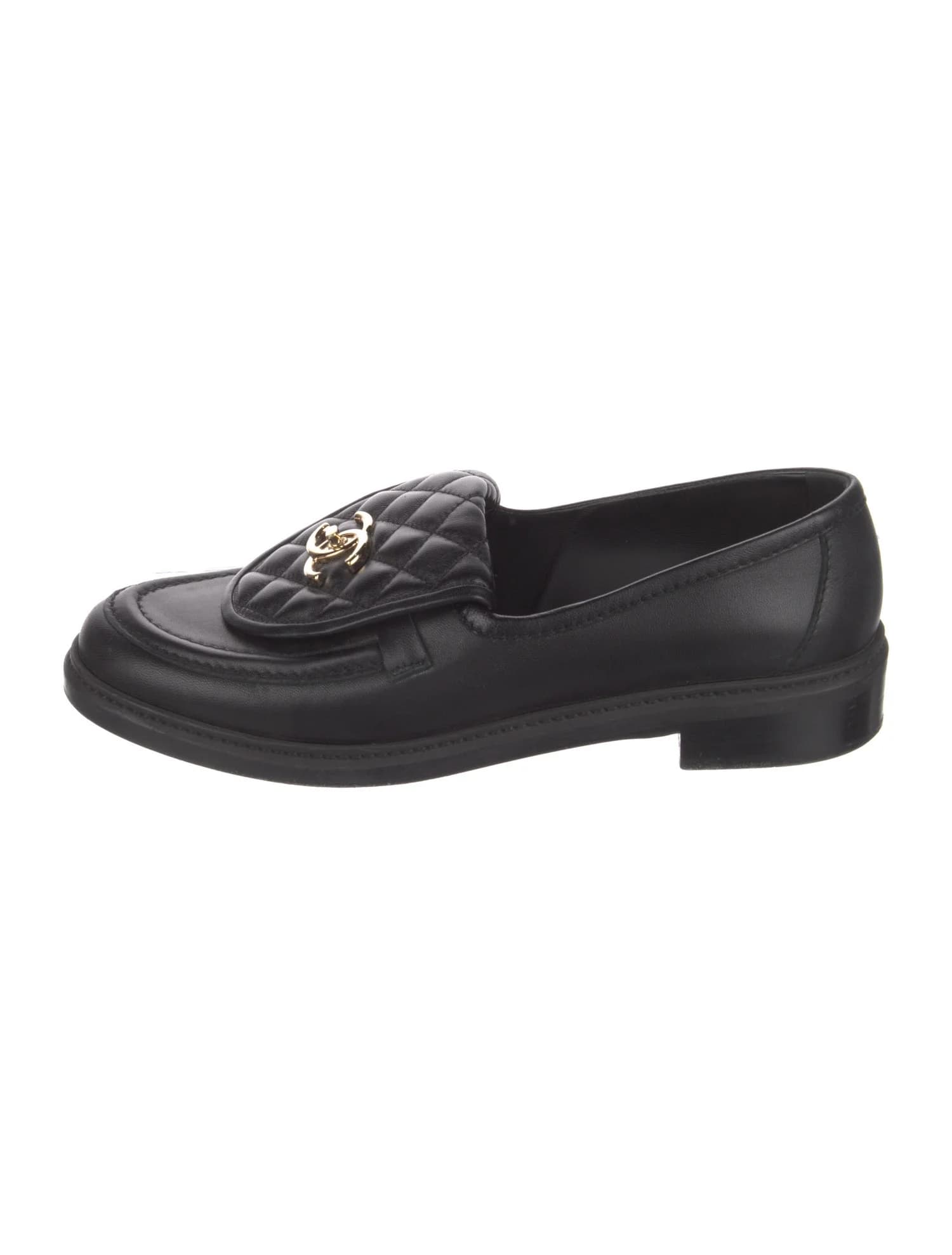 2022 Interlocking CC Logo Loafers - Image 1