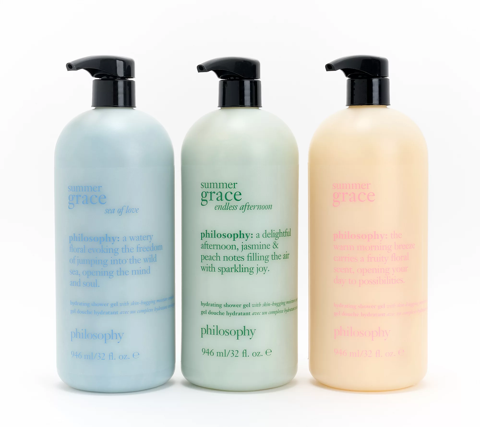 philosophy summer fine fragrance shower gel 32oz 3-piece set - Image 1