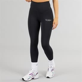 New Balance Womens Script Tight Leggings Black - Image 1