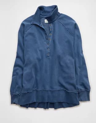 AE Big Hug Henley Sweatshirt - Image 1