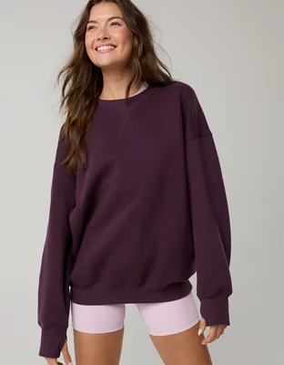 OFFLINE By Aerie Cloud Fleece Oversized Crewneck - Image 1