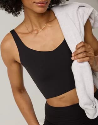 OFFLINE By Aerie Real Me Low Key Longline Sports Bra - Image 1
