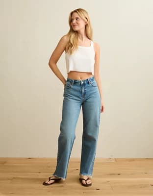 AE Strigid Curvy High-Waisted Stovepipe Jean - Image 1