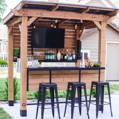 Backyard Discovery Cedar Springs Outdoor Bar - Image 1