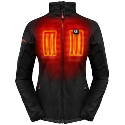 Women's ActionHeat 5V Battery Softshell Jacket Black XSmall - Image 1