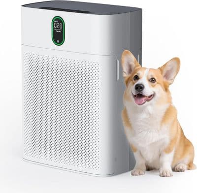 HEPA Air Purifier for Home Large Room up to 1076 Sq Ft with PM 2.5 Display Air Quality Sensor,  White - Image 1
