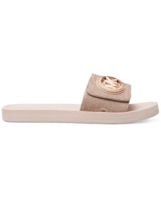 Women’s MK Charm Pool Slide Slip-On Flat Sandals thumbnail 2