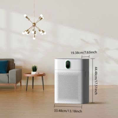 HEPA Air Purifier for Home Large Room up to 1076 Sq Ft with PM 2.5 Display Air Quality Sensor,  White thumbnail 8