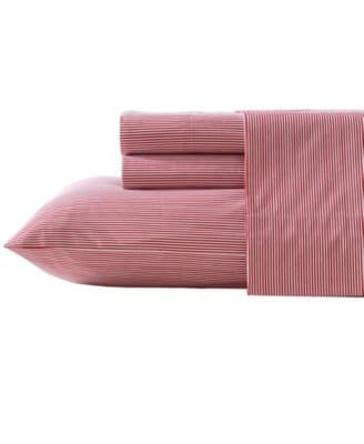 CLOSEOUT! Cotton Percale 3-Piece Sheet Set, Twin
