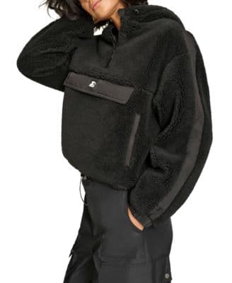 Women's 1/4-Zip Sherpa Pullover Hoodie  thumbnail 3