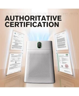 HEPA Air Purifier for Home Large Room up to 1076 Sq Ft with PM 2.5 Display Air Quality Sensor,  White thumbnail 10