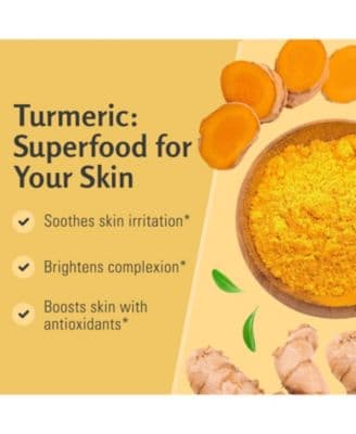 Exfoliating Body Scrub | Turmeric Body Scrub and Skin Exfoliator with Collagen and Coconut Oil | 12 oz thumbnail 3