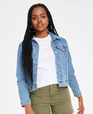Cotton Denim Trucker Jacket