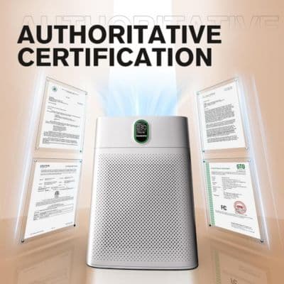 HEPA Air Purifier for Home Large Room up to 1076 Sq Ft with PM 2.5 Display Air Quality Sensor,  White thumbnail 3