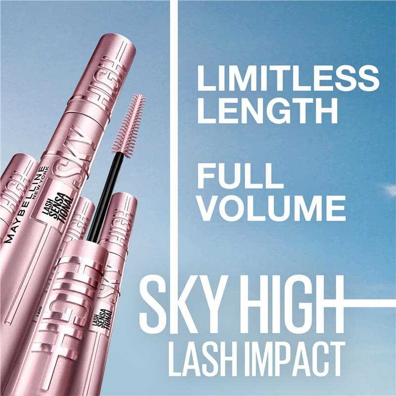 Maybelline Lash Sensational Sky High Mascara Blackest Black Washable thumbnail 6