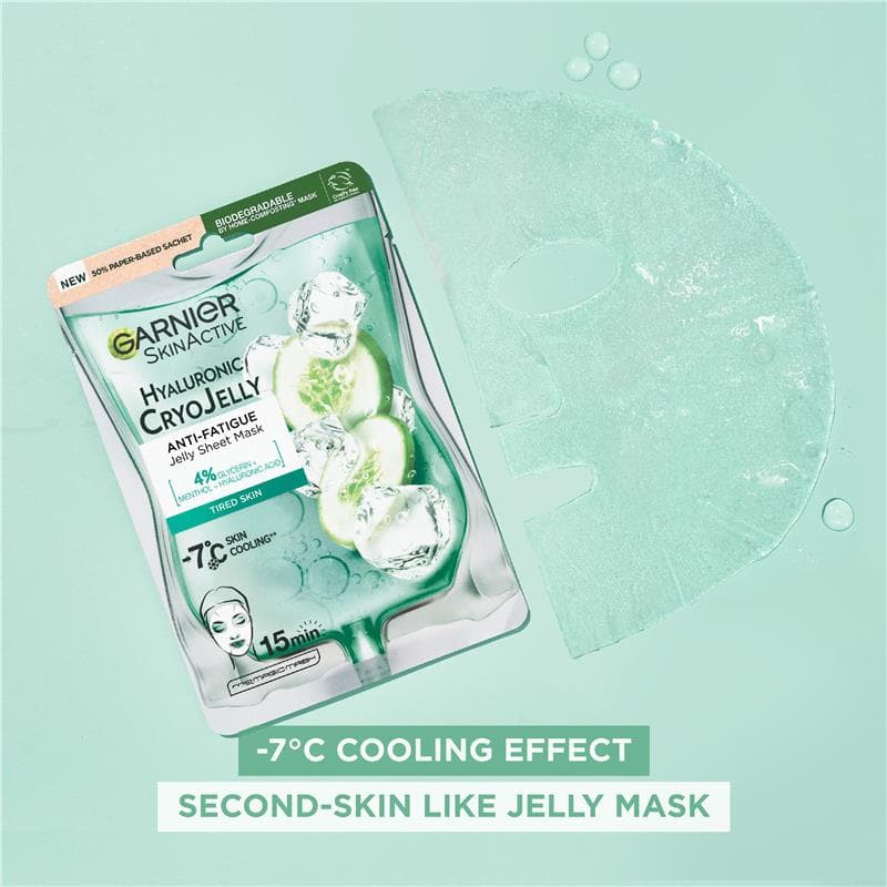 Garnier Skin Active Hyaluronic Cryo Jelly Cooling Sheet Mask 27g thumbnail 8