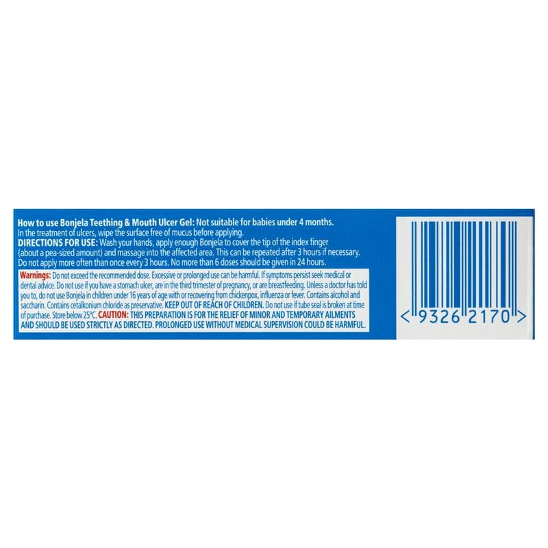 Bonjela Teething and Mouth Ulcer Gel 15g thumbnail 3