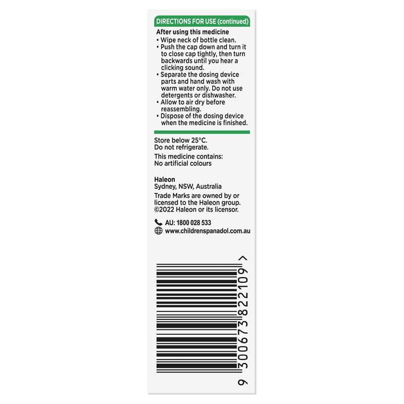 Panadol Children 1 Month – 1 Year Baby Drops with Dosing Device Fever and Pain Relief 20ml thumbnail 4