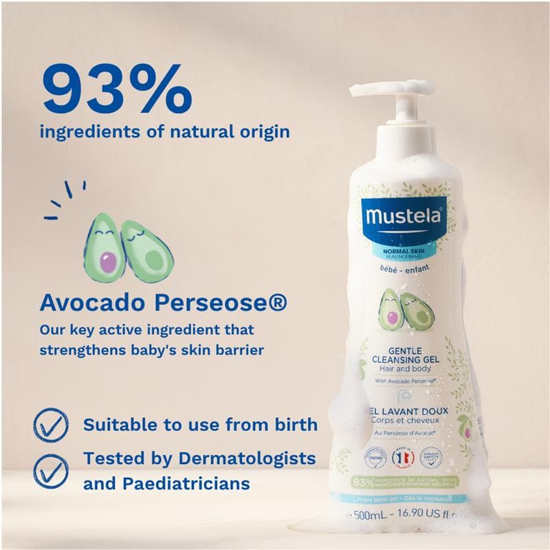 Mustela Gentle Cleansing Gel 500ml thumbnail 4