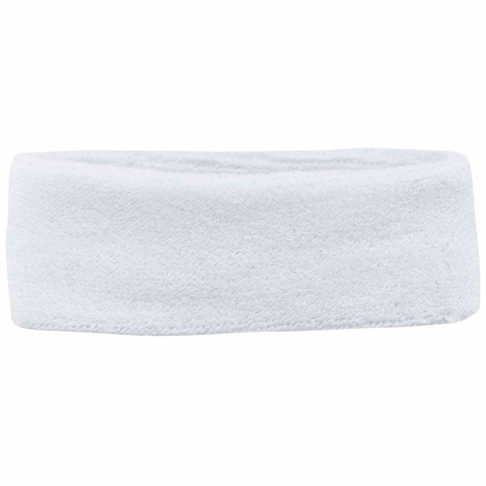 CHILL-ITS BY ERGODYNE Head Sweatband: White, Universal, Sweatband, Cooling, Cotton - Image 1