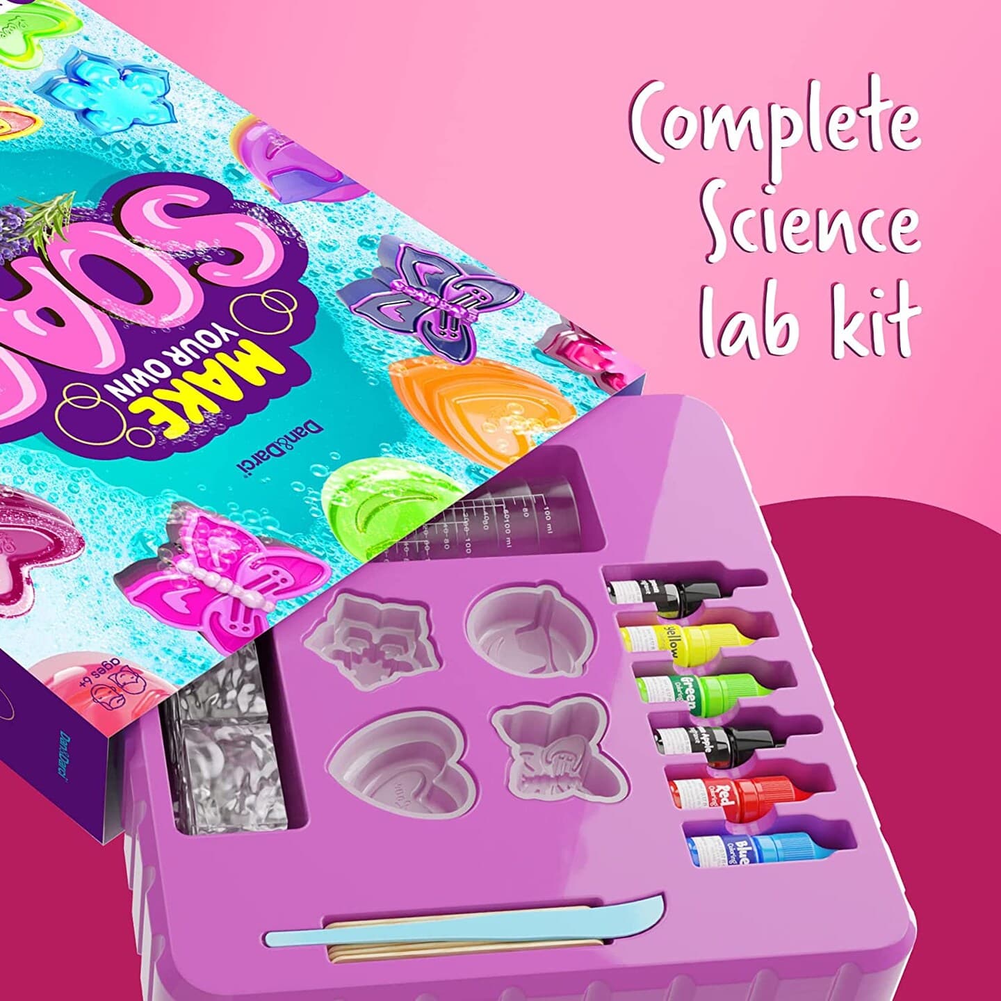 Dan&Darci Soap Making Kit for Kids - Kids Crafts Science Project Toys - Gifts for Girls and Boys Ages 6-12 - Kid DIY Soap Kits thumbnail 4