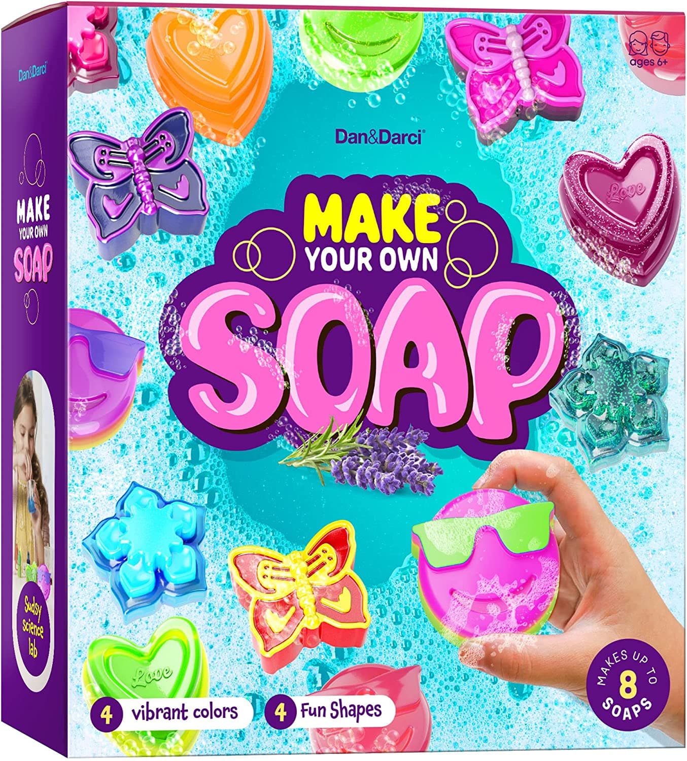 Dan&Darci Soap Making Kit for Kids - Kids Crafts Science Project Toys - Gifts for Girls and Boys Ages 6-12 - Kid DIY Soap Kits - Image 1