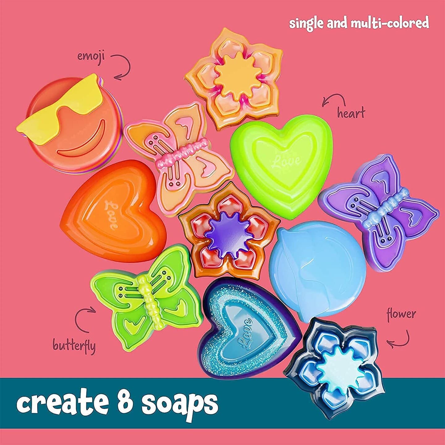 Dan&Darci Soap Making Kit for Kids - Kids Crafts Science Project Toys - Gifts for Girls and Boys Ages 6-12 - Kid DIY Soap Kits thumbnail 6