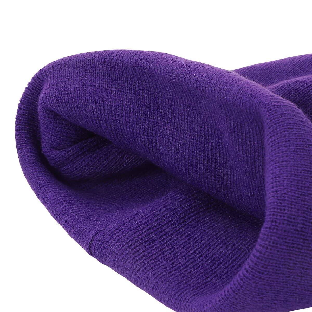 Coraline & Black Cat Character Art Purple Cuff Beanie thumbnail 4