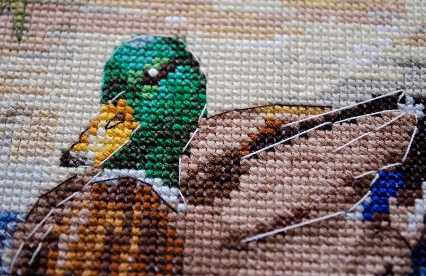 Counted Cross-stitch kit - Evening swim AH-259 thumbnail 2