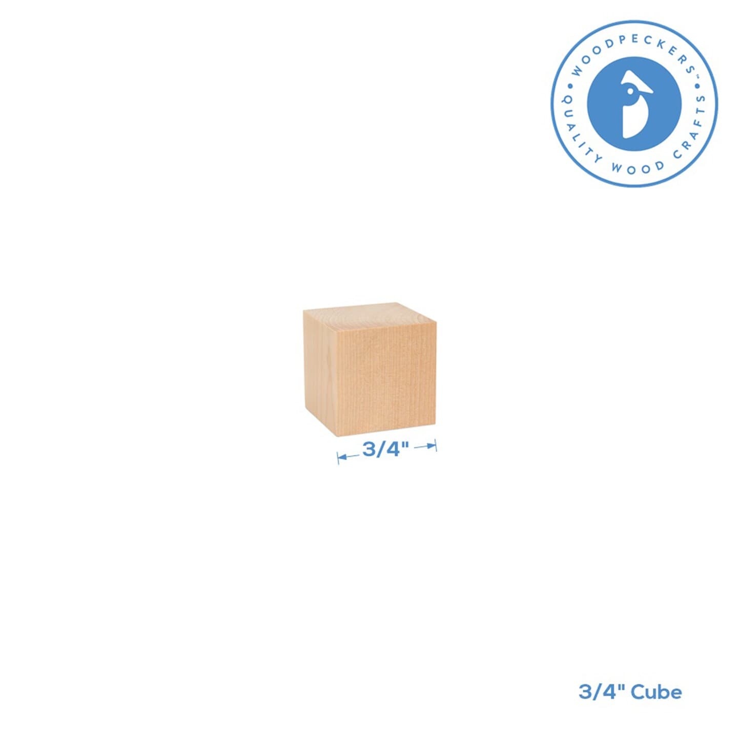Wood Craft Cubes, Multiple Sizes, Small Blocks, Crafts & Décor | Woodpeckers thumbnail 4