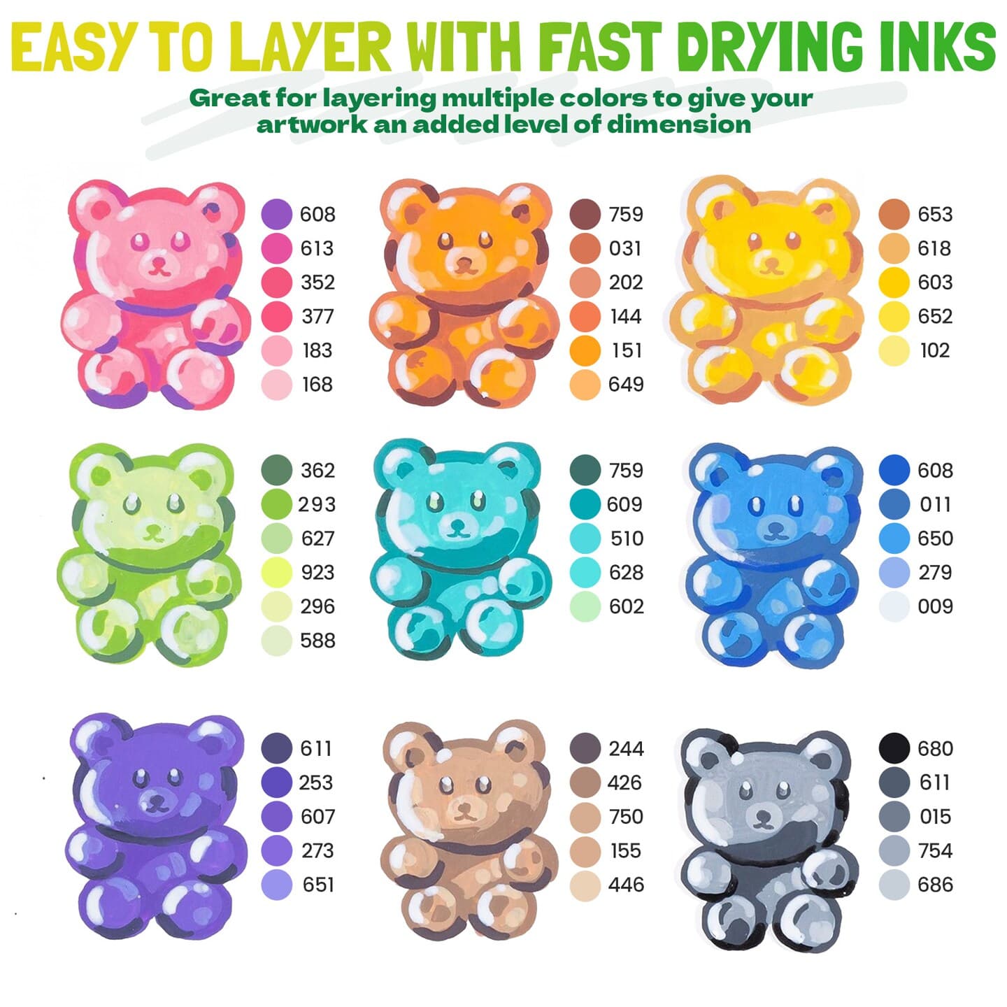 LET'S RESIN PAINT Acrylic Paint Markers Brush Tip 72 Colors,Automatic Ink Control Acrylic Paint Pens,No Bleed & Good Coverage Acrylic Markers for Coloring Books,Rock Painting,Canvas,Ceramic,Wood thumbnail 2