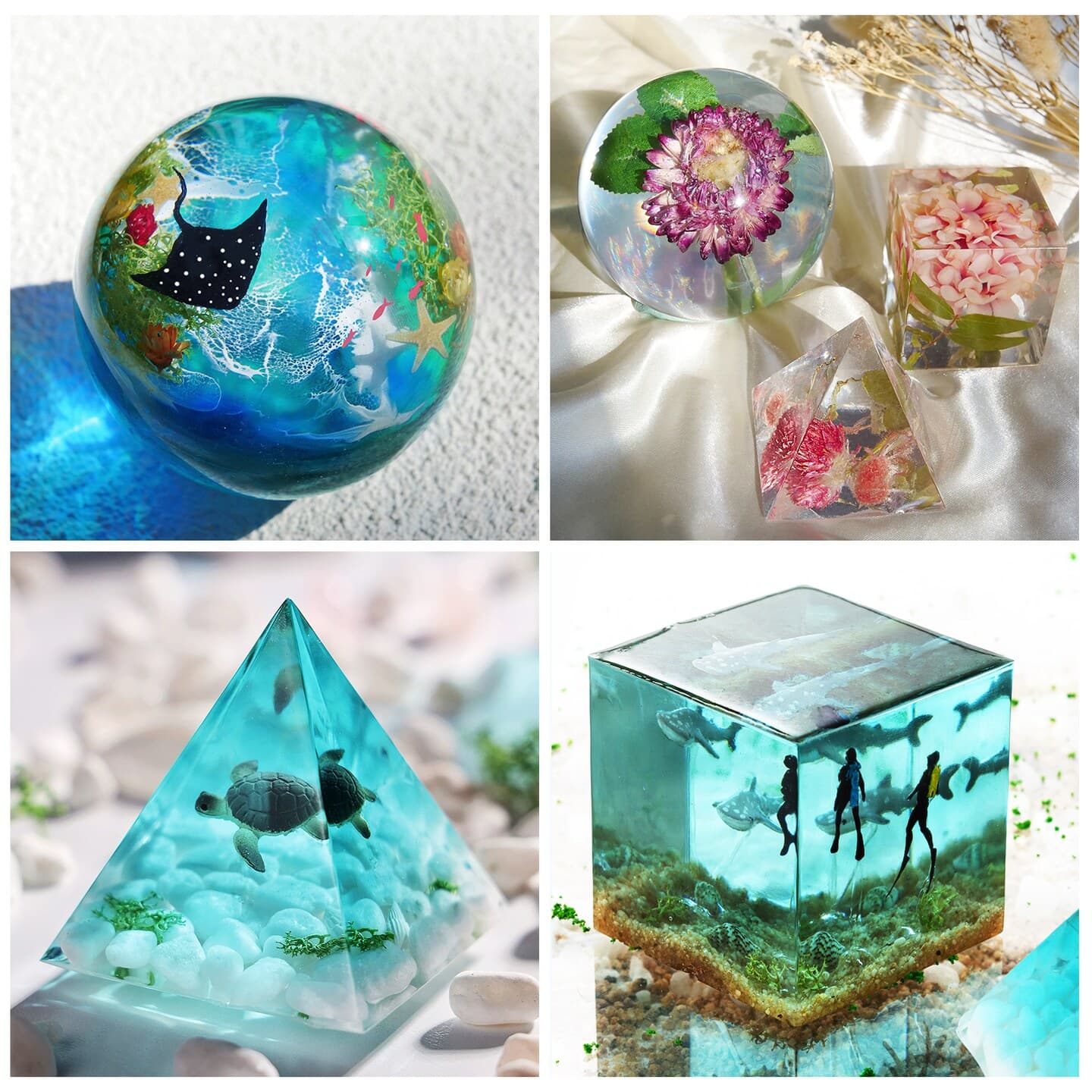 LET'S RESIN Epoxy Resin Kits and Molds Complete Set, 16oz Resin Art Kit with Silicone Molds, Pigment, Dried Flowers, Crafts for Adults, Beginners, Art Supplies for DIY Lovers, DIY Gift for Women thumbnail 5