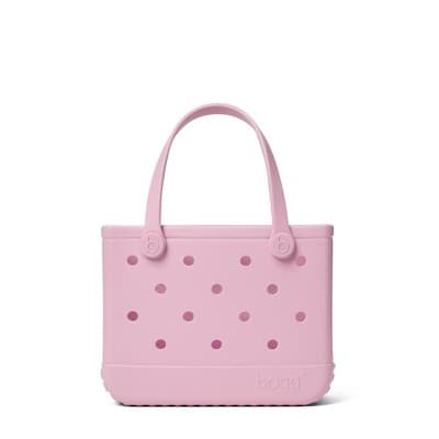 Bogg Bag Bitty Bogg Tote Bag - Beach Hydrangea: Hardside Double Handle Vinyl Bag