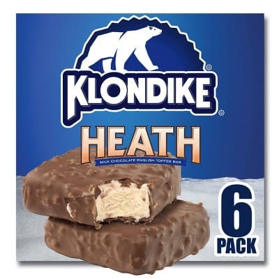 Klondike Heath Vanilla Bars Frozen Dairy Dessert - 6pk