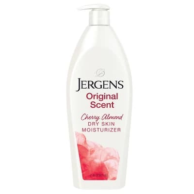 Jergens Original Scent with Cherry Almond Essence Dry Skin Moisturizer, Long Lasting Hydration - 21 fl oz - Image 1