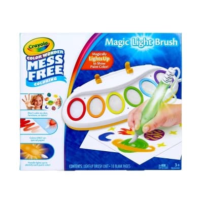 Crayola Color Wonder Magic Light Brush & Drawing Pad: Kids Painting Kit, Non-Toxic, Creative Art Set, Requires 3 AA Batteries - Image 1