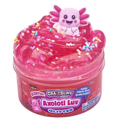 Cra-Z-Slimy Slime Dome Pink Axoloti Luv: Educational Creativity Kit, Slimes & Putties, 6oz, 4 Pieces - Image 1
