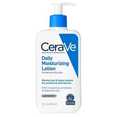 CeraVe Daily Moisturizing Face and Body Lotion for Normal to Dry Skin – 12 fl oz - Image 1