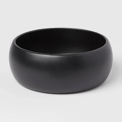 54oz Acacia Modern Serving Bowl Black - Threshold™ - Image 1