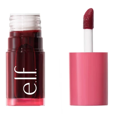 e.l.f. Sheer For It Blush Tint - Buildable Stain For Lips + Cheek - Left on Red - 0.22 fl oz - Image 1