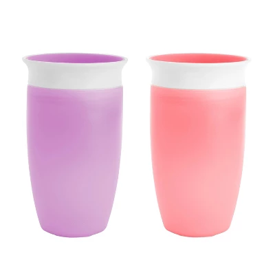 Munchkin Miracle 360? Sippy Cup - 20oz - 2pk - Pink/Purple - Image 1