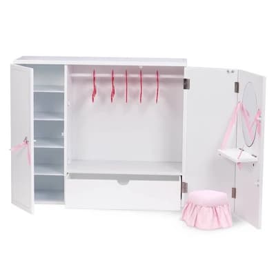 Our Generation Wooden Wardrobe - Closet for 18" Dolls - Image 1